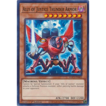 ALLY OF JUSTICE THUNDER...