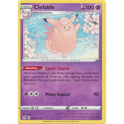 CLEFABLE - 063/196 - RARE