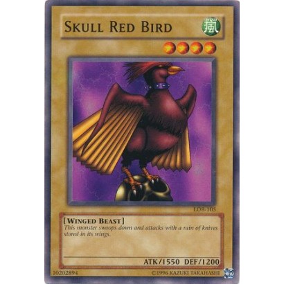 SKULL RED BIRD - LOB-105 -...
