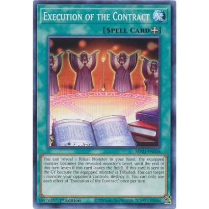 EXECUTION OF THE CONTRACT -...